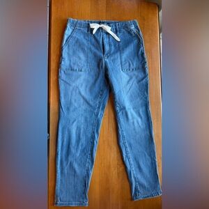 Judy Blue High Rise Jeans - Blue with White Tie